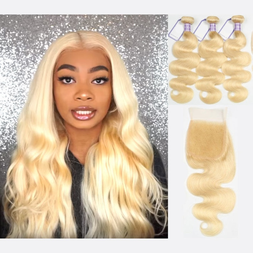3 Bundle Peruvian Hair Full Body Wave+4x4 Closure - Picture 6 of 8